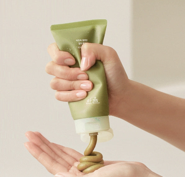 HANYUL Pure Artemisia Deep Clarifying Mask to Foam Cleanser 120ml from Korea by HANYUL