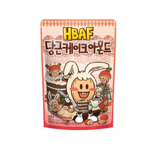 3 X HBAF Carrot Cake Almond 120g from Korea by HBAF