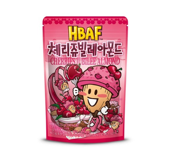 4 X HBAF Cherries Jubilee Almond 120g from Korea by HBAF