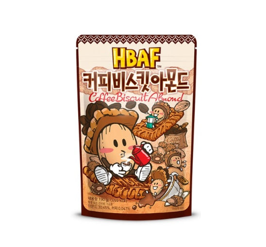 3 X HBAF Coffee Biscuit Almond 190g from Korea by HBAF
