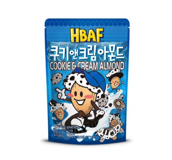 4 X HBAF Cookie & Cream Almond 120g from Korea by HBAF