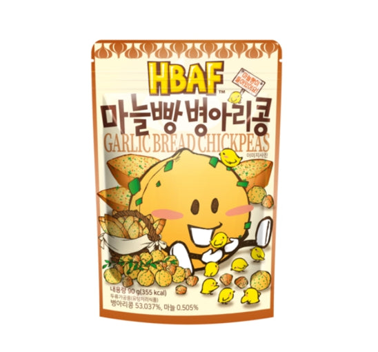 4 X HBAF Garlic Bread Chickpeas 90g from Korea by HBAF