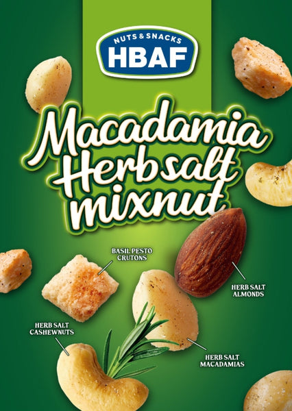 2 X HBAF Macadamia Herb Salt Mixnut 190g from Korea by HBAF