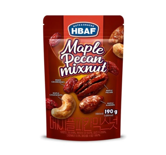 2 X HBAF Maple Pecan Mixnut 190g from Korea by HBAF