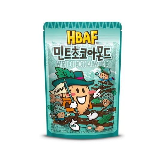 3 X HBAF Mint Choco Almond 120g from Korea by HBAF