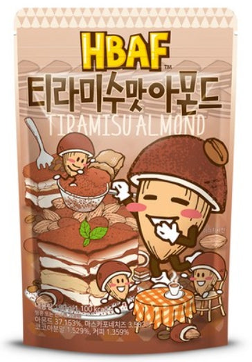 4 X HBAF Tiramisu Almond 120g from Korea by HBAF