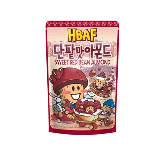 3 X HBAF Sweet Red Bean Almond 190g from Korea by HBAF