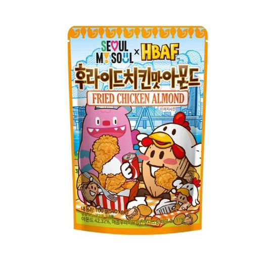 2 X HBAF Fried Chicken Almond 100g from Korea by HBAF