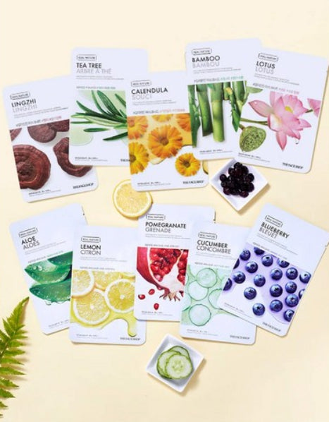 10 x THE FACE SHOP Real Nature Olive Face Mask 20g – Intensive Moisturising Sheet from Korea