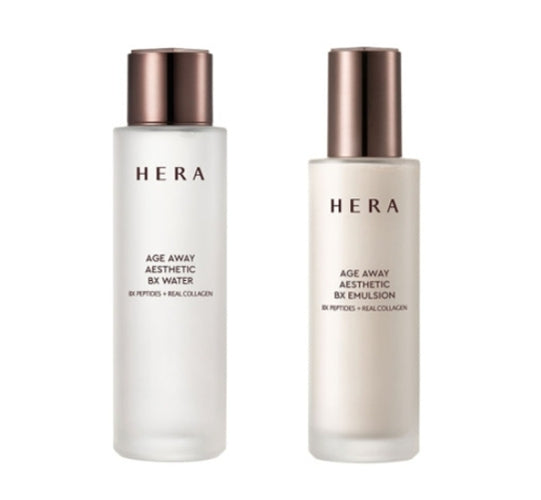 HERA Age Away Aesthetic BX Water + Emulsion Set (2 Items) from Korea + Sample(3 Item) by HERA