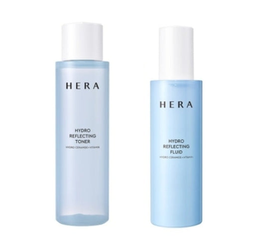 HERA Hydro Reflecting Toner + Fluid Set (2 Items) from Korea + Samples(2 Items) by HERA