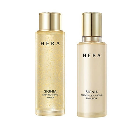 HERA Signia Skin Refining Water + Emulsion Single Set (2 Items) from Korea + Sample(3 Item) by HERA