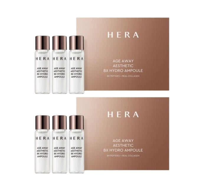 2 x HERA Age Away Aesthetic BX Hydro Ampoule 5ml x 12ea from Korea + Sample(3 Item) by HERA