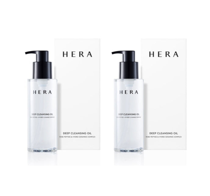 2 x HERA Deep Cleansing Oil 225ml from Korea + Sample(2 Item) by HERA