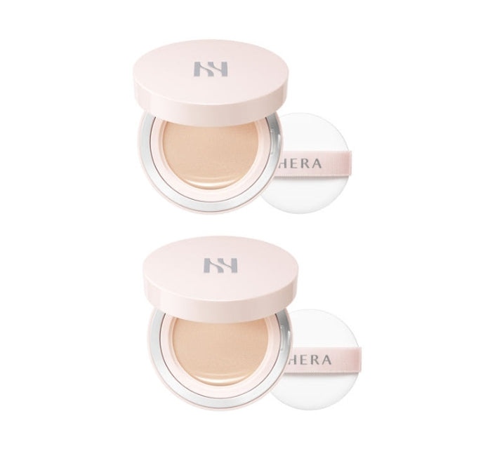 2 x HERA Reflection Skin Glow Cushion Foundation 1 Pack(15g+15g), 7 Colours + Sample from Korea by HERA