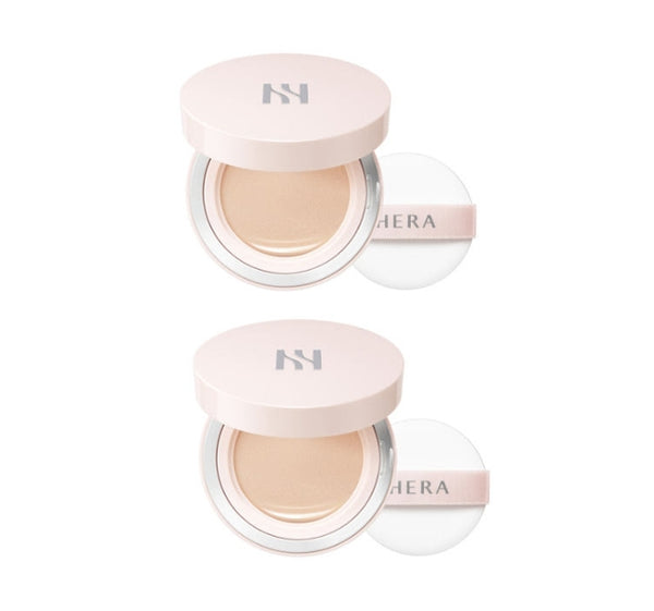 2 x HERA Reflection Skin Glow Cushion Foundation 1 Pack(15g+15g), 7 Colours + Sample from Korea by HERA
