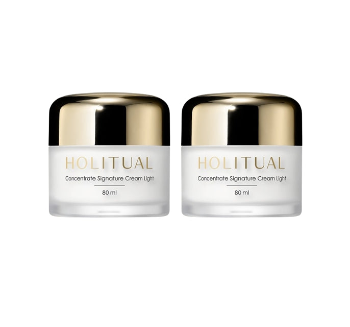 2 x HOLITUAL Concentrate Signature Cream Light 80ml from Korea by HOLITUAL