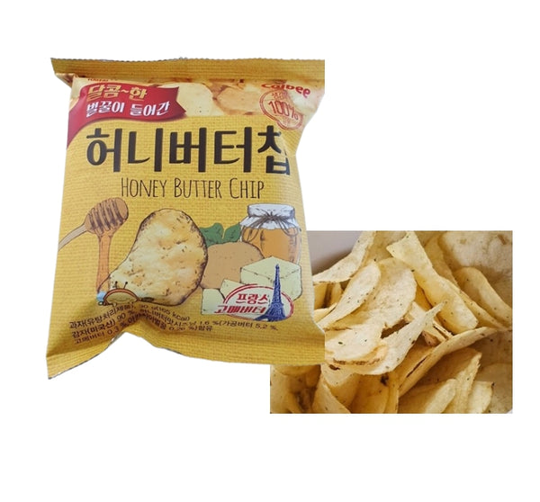Haitai Honey Butter Chip Mini 33g (12-Pack) – Korean Sweet Potato Snack by Haitai