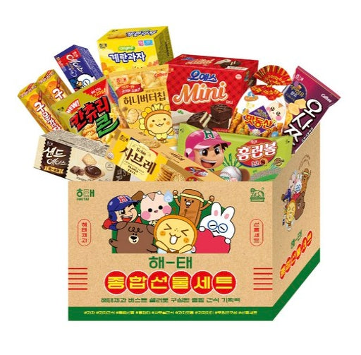 Haitai Korean Snack Box Gift Set (11 Variety Pack) Honey Butter Chip & More from Korea