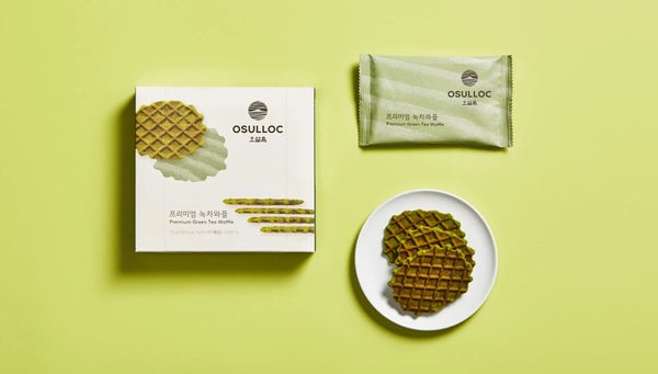 [Holiday Edition] Osulloc Waffle Tea Set – Premium Tea & Matcha Butter Waffles Gift Box from Korea