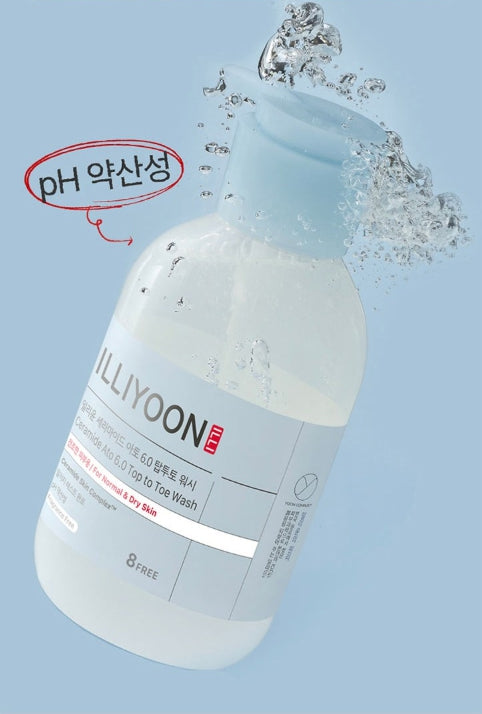 2 x ILLIYOON Ceramide Ato 6.0 Top To Toe Wash 500 ml aus Korea