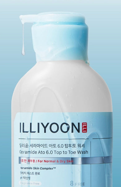 2 x ILLIYOON Ceramide Ato 6.0 Top To Toe Wash 500 ml aus Korea