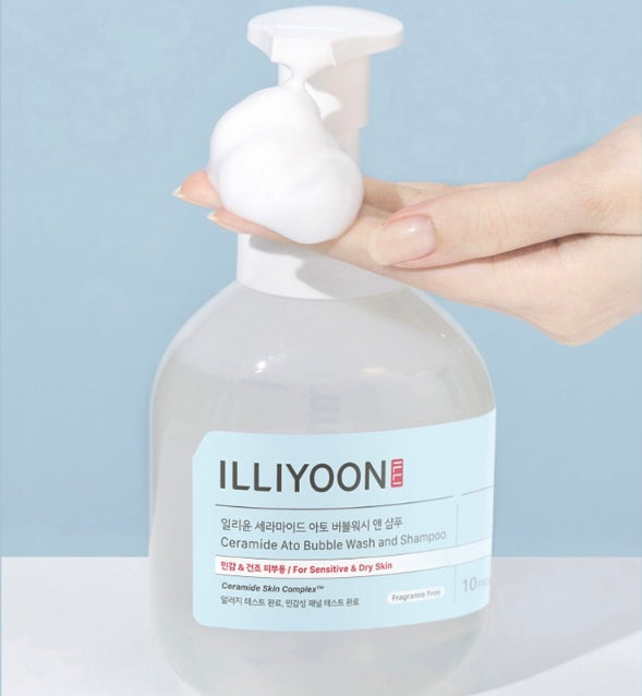 ILLIYOON Ceramide Ato Bubble Wash und Shampoo 400 ml aus Korea