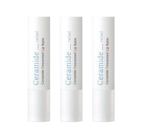 3 x ILLIYOON Ceramide Unscented Lip Balm 3.2g from Korea