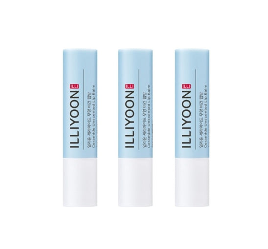 3 x ILLIYOON Ceramide Vegan Lip Balm 3.2g from Korea