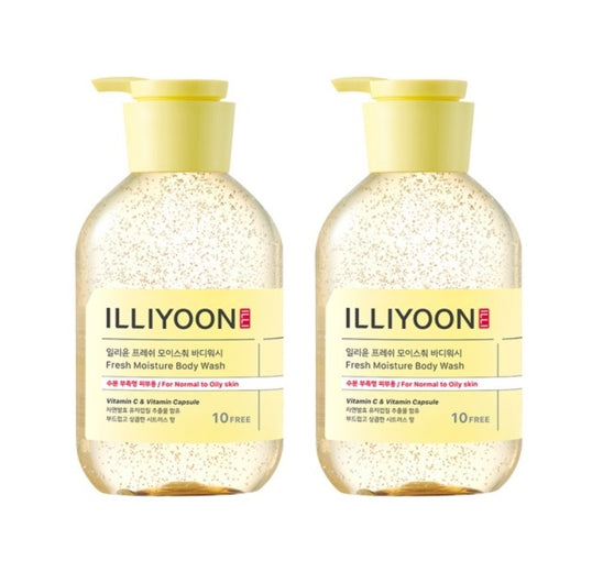 2 x ILLIYOON Fresh Moisture Body Wash 500 ml aus Korea