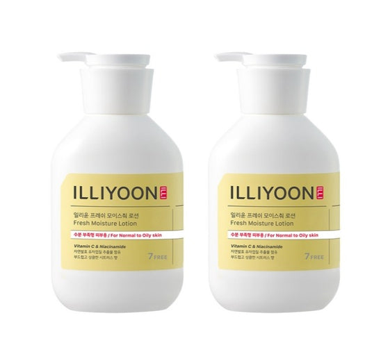 2 x ILLIYOON Fresh Moisture Lotion 350ml from Korea