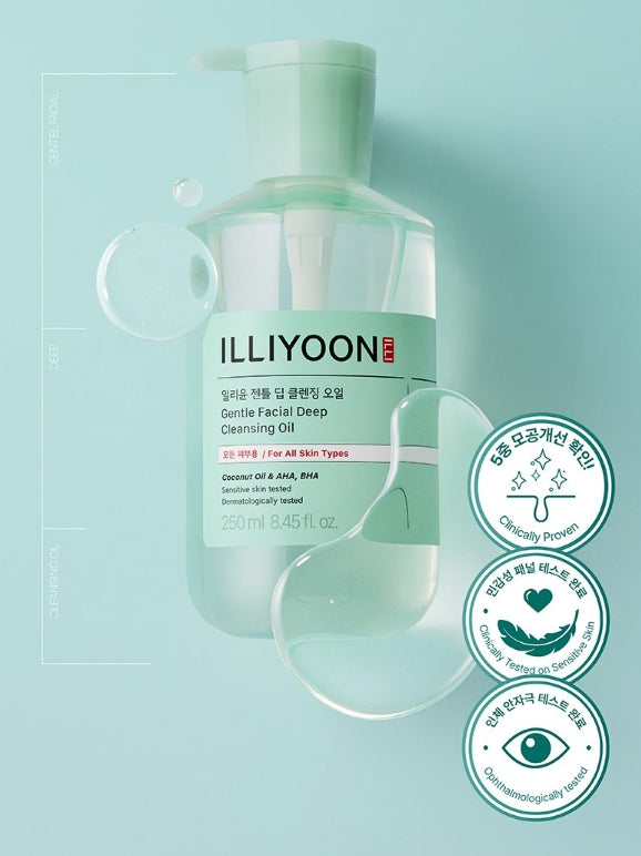 2 x ILLIYOON Gentle Facial Deep Cleansing Oil 250ml from Korea