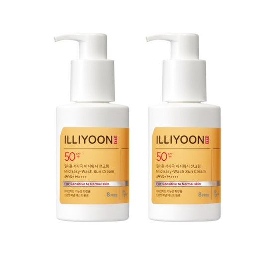 2 x ILLIYOON Milde Eay-Wash Sonnencreme 150ml SPF50+ PA++++ aus Korea