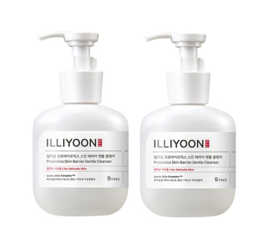 2 x ILLIYOON Probiotics Skin Barrier Gentle Cleanser 300 ml aus Korea