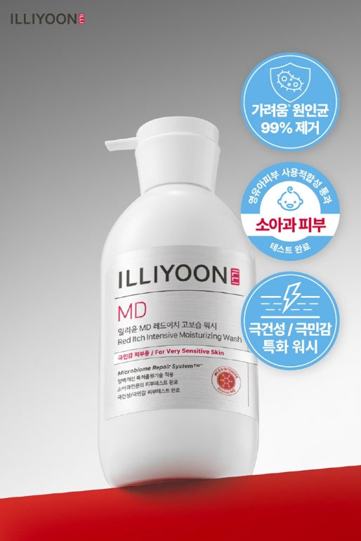 2 x ILLIYOON Red Itch Intensive Moisturizing Wash 470g aus Korea