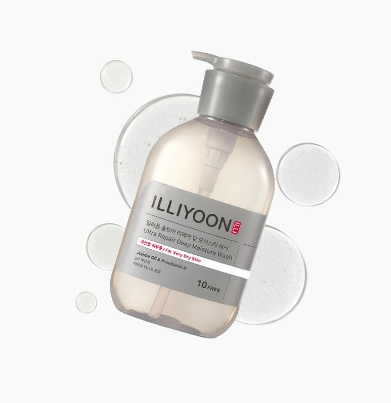 2 x ILLIYOON Ultra Repair Deep Moisture Wash 500ml from Korea
