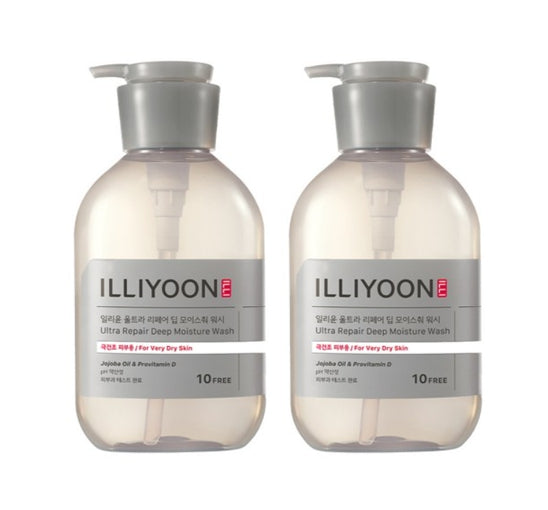 2 x ILLIYOON Ultra Repair Deep Moisture Wash 500 ml aus Korea
