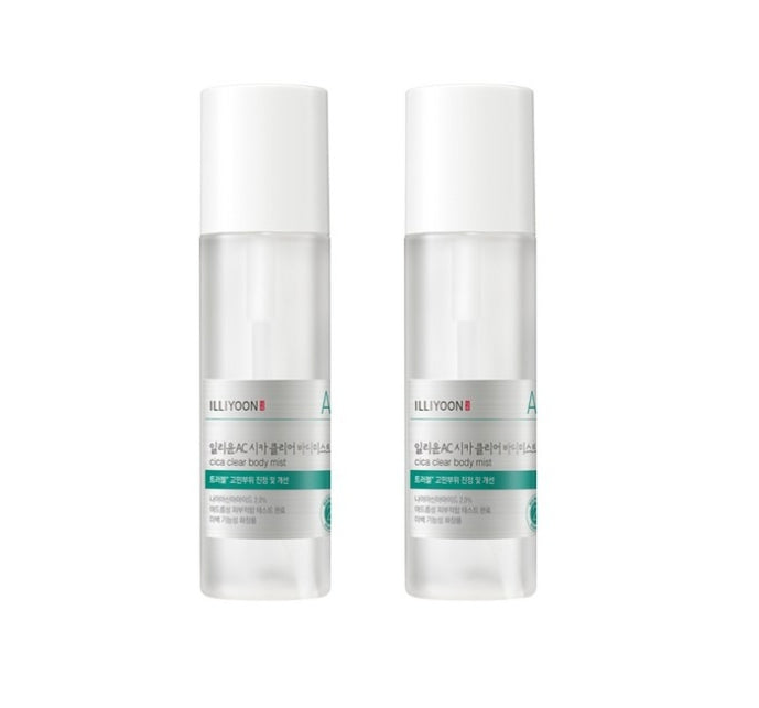 2 x ILLIYOON Cica Trouble Clear Body Mist 200ml from Korea by ILLIYOON