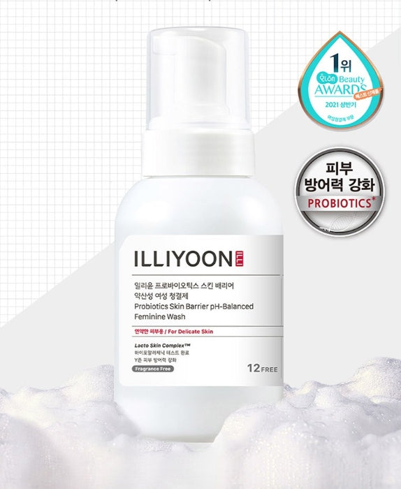2 x ILLIYOON Probiotics Skin Barrier pH-ausgeglichenes Intimwaschgel 300 ml aus Korea