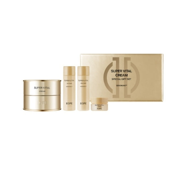 IOPE 6 Gen. Super Vital Cream Set (4 Items) + Samples(3 Items) from Korea by IOPE