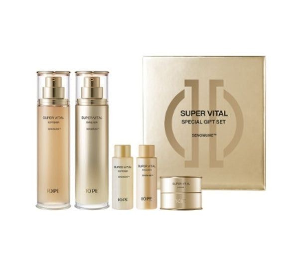IOPE 6 Gen. Super Vital Skincare Set (5 Items) + Samples(3 Items) from Korea by IOPE