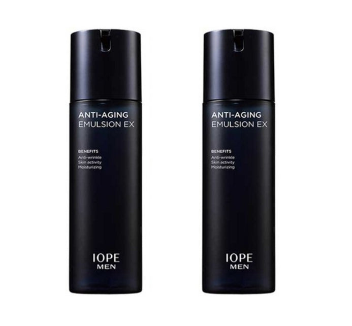 2 x [MEN] IOPE Men Anti-aging Emulsion 120ml from Korea by IOPE
