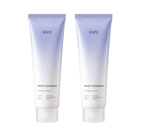 2 x IOPE Moist Cleansing Whipping Foam 180ml from Korea