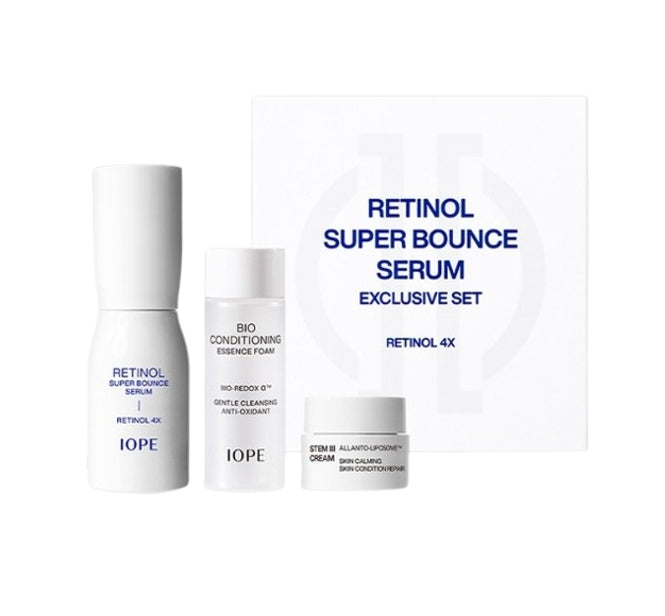 IOPE Retinol Super Bounce Serum 30ml Set (3 Items) Korea by IOPE