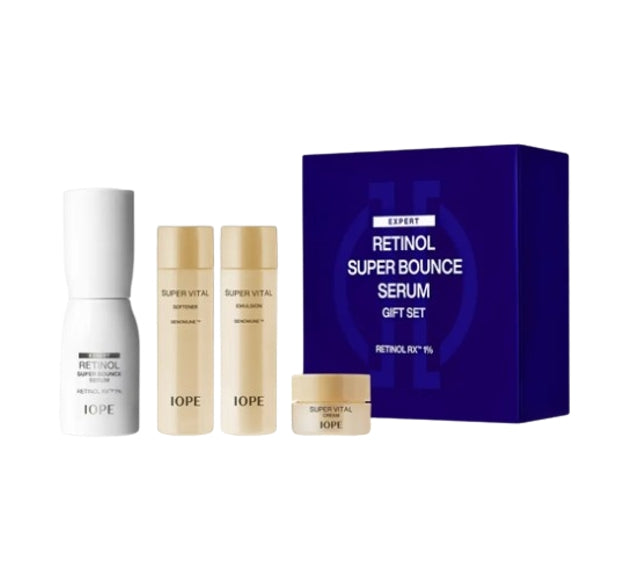 IOPE Retinol Super Bounce Serum 50ml Set (4 Items) + Samples(2 Items) Korea_NEW by IOPE