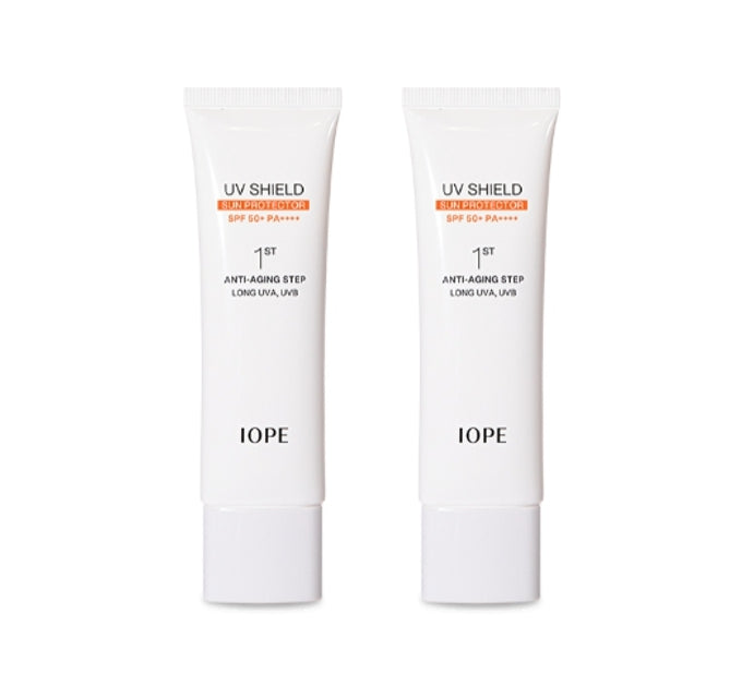 2 x IOPE UV Shield Sun Protector SPF 50+ PA++++ 50ml from Korea by IOPE