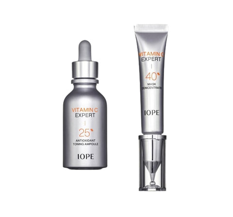 IOPE Vitamin C Expert 40% Mask Concentrate 15g + Antioxidant Toning Ampoule 23ml + Samples(4 Items) from Korea by IOPE