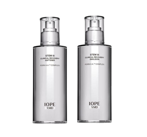 IOPE XMD Stem III Clinical Recovery Softener 130 ml + Emulsion 130ml Set (2 Items) Korea by IOPE