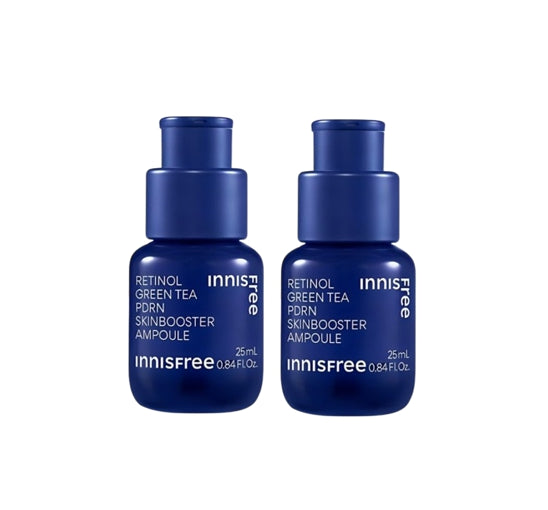 2 X innisfree Retinol Green Tea PDRN Skinbooster Ampoule 25ml from Korea by innisfree