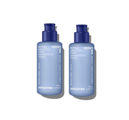 innisfree Retinol Green Tea PDRN Skinbooster Ampoule 25ml + Toner 170ml from Korea by innisfree